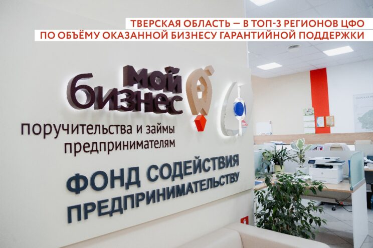 Тверская область вошла в топ-3 регионов ЦФО по объему гарантийной поддержки бизнеса