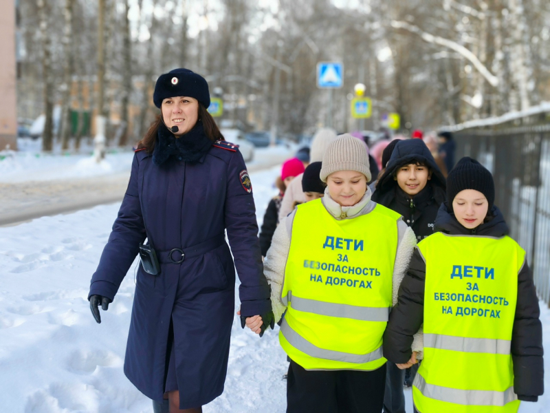 Тверские школьники стали "Детективами на дороге" вместе с дорожной полицией