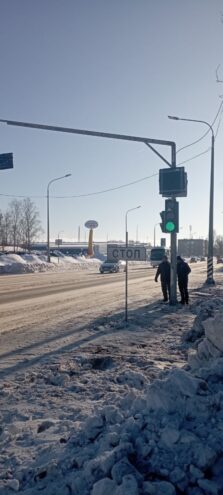 На выезде из Твери установили “умный” светофор