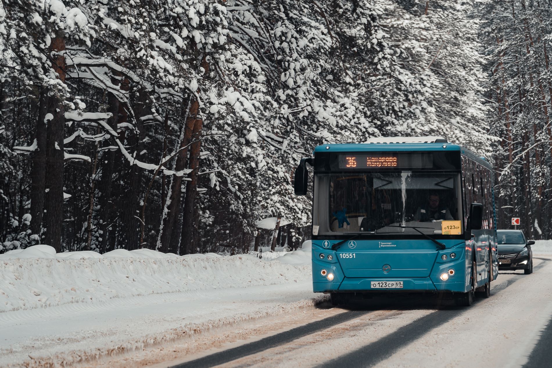 В Твери в новогоднюю ночь продлили работу автобусов
