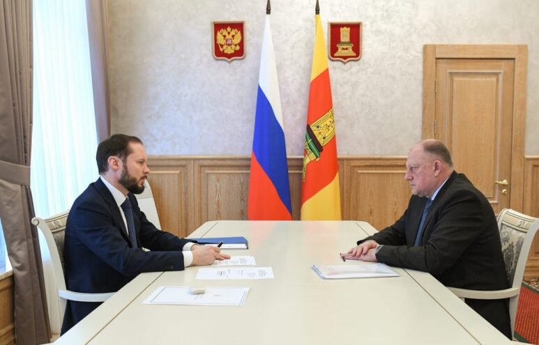 Врио губернатора Виталий Королев провёл встречу с председателем Заксобрания региона Сергеем Голубевым