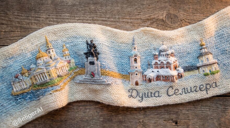 Любовь к родному краю помогла связать уникальную карту Тверской области Любовь к родному краю помогла связать уникальную карту Тверской области