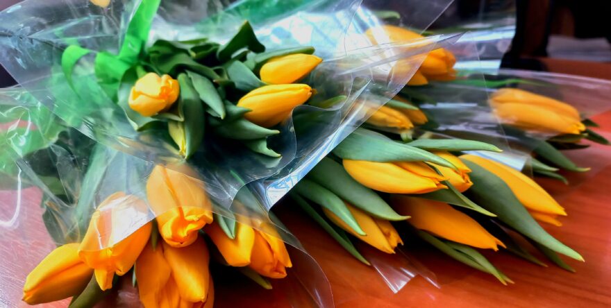 Тверские транспортные полицейские поздравили женщин с 8 Марта