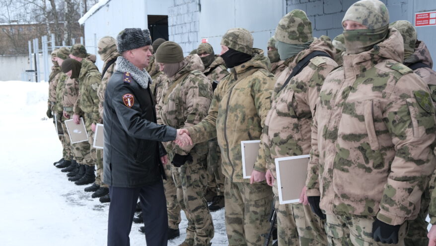 В Твери чествовали сотрудников спецназа, завершивших выполнение служебно-боевых задач