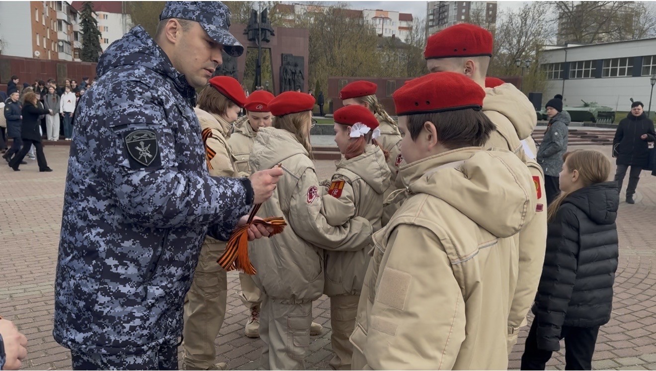 Росгвардейцы Твери присоединились к старту Всероссийской акции «Георгиевская ленточка»