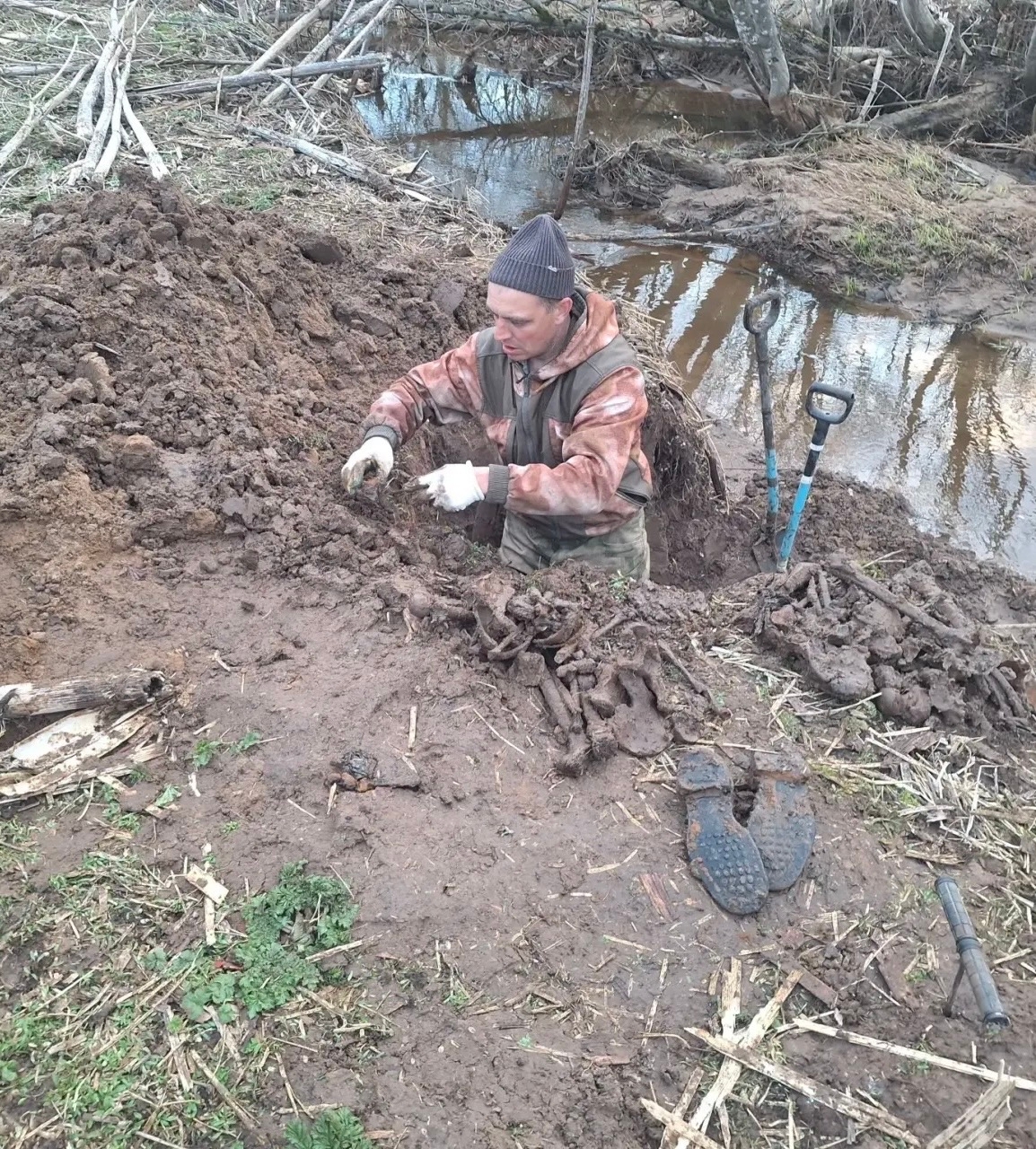 Во время прогулки в Тверской области мальчик нашел человеческие останки