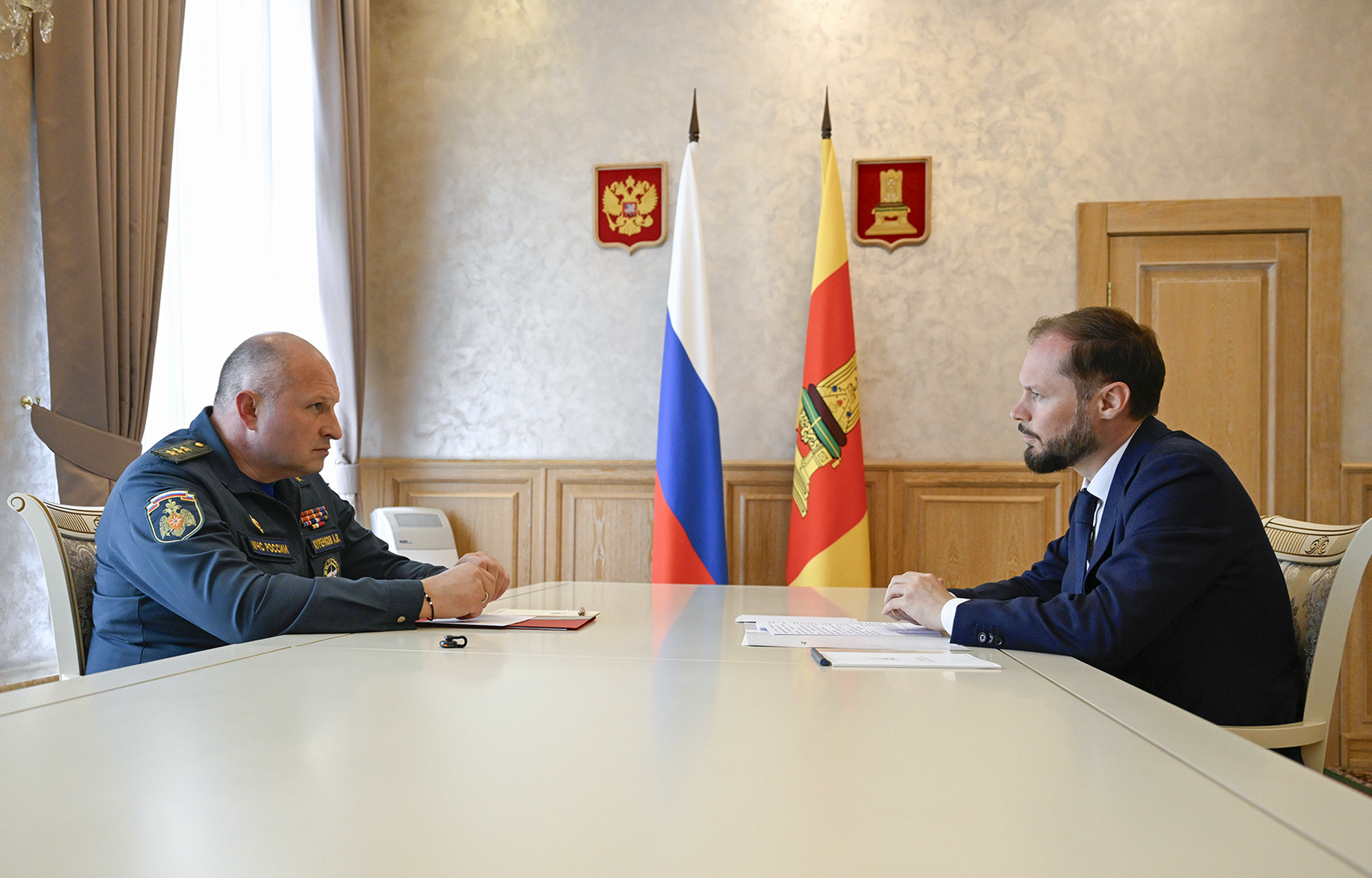 Королев и Куренков обсудили безопасность в Тверской области Королев и Куренков обсудили безопасность в Тверской области