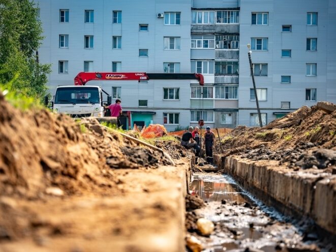 В Лихославле проходит капремонт тепловых сетей