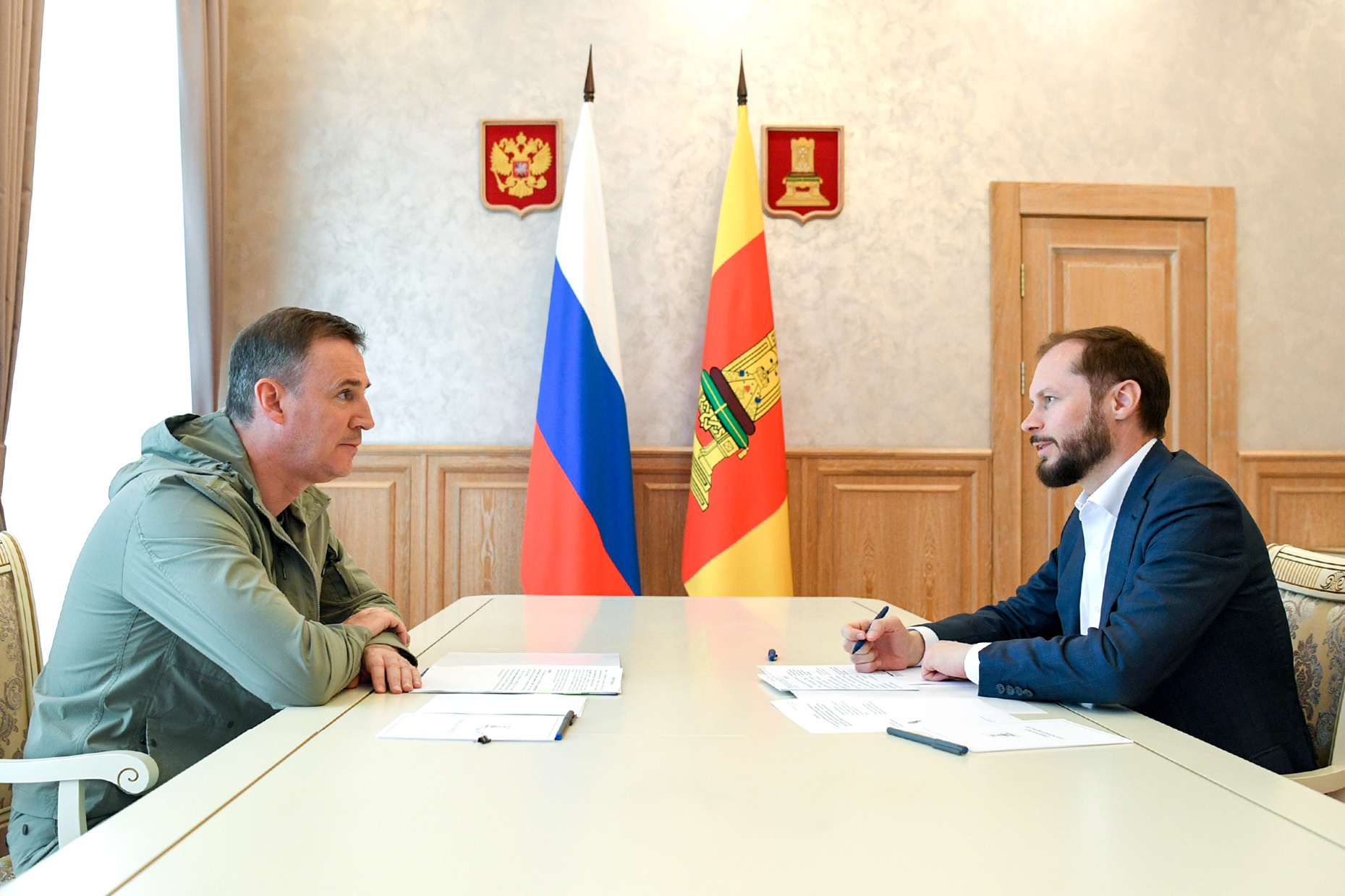 Патрушев и Королев обсудили чистую воду и будущее тверских сел