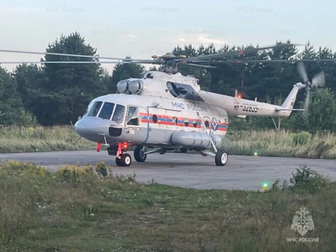 Вертолет МЧС экстренно эвакуировал пациентку из Максатихи в Тверь