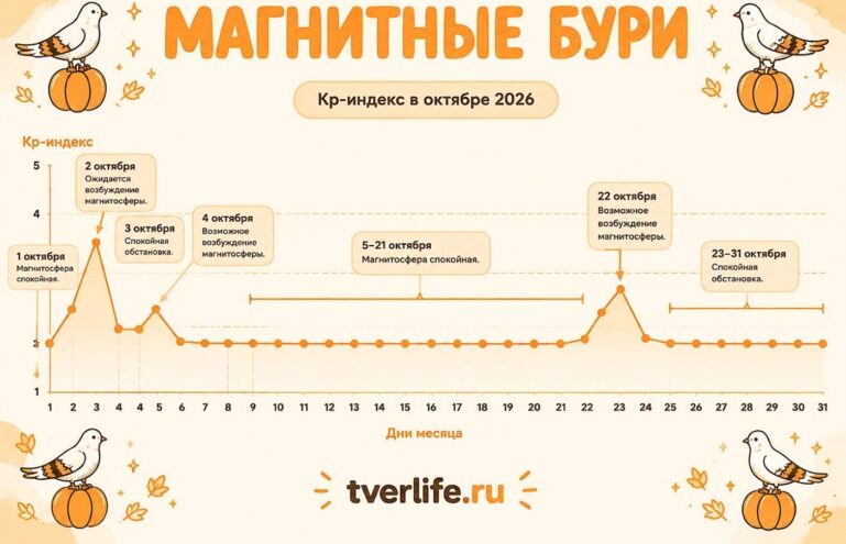 Магнитные бури в Твери на октябрь график для метеозависимых