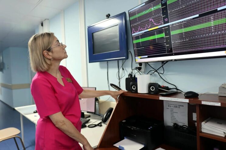 В родовом отделении перинатального центра заработала новая система мониторинга