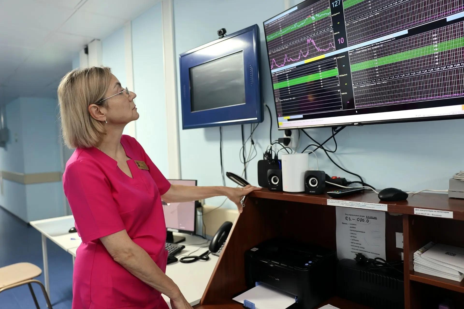 В родовом отделении перинатального центра заработала новая система мониторинга
